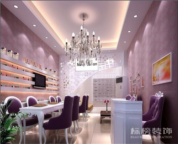深圳美甲店墙面装饰怎么做？